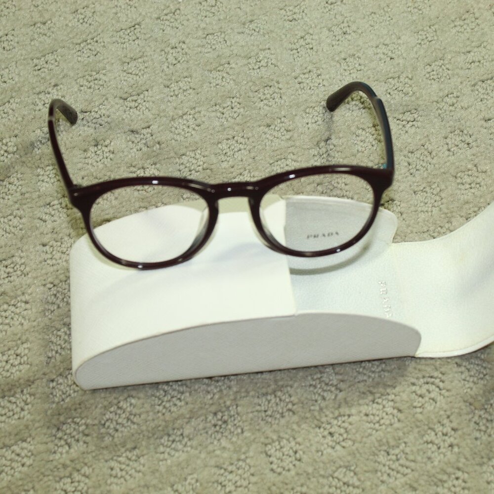 Prada Brown Non-Prescription Lens Glasses VPR 19S-F   50  [] 20  140mm w Case